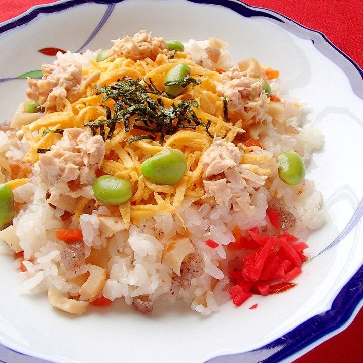 筑前煮リメイク ちらし寿司 ツナマヨ乗せ レシピ 作り方 By Mama Papa 楽天レシピ